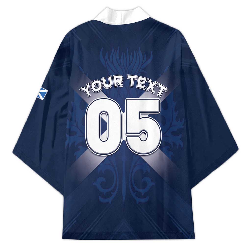 Custom Scotland Rugby 2026 Kimono Scottish Thistle Flag Style