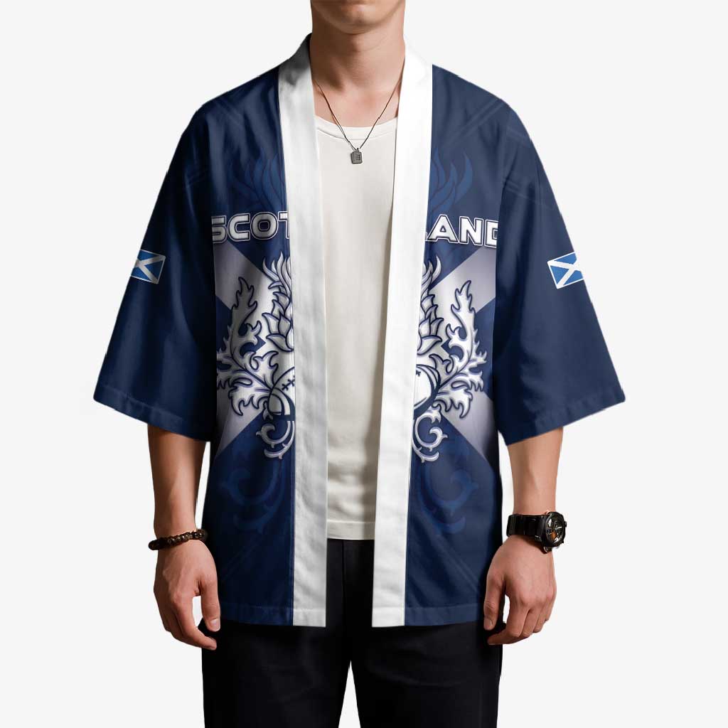 Custom Scotland Rugby 2026 Kimono Scottish Thistle Flag Style