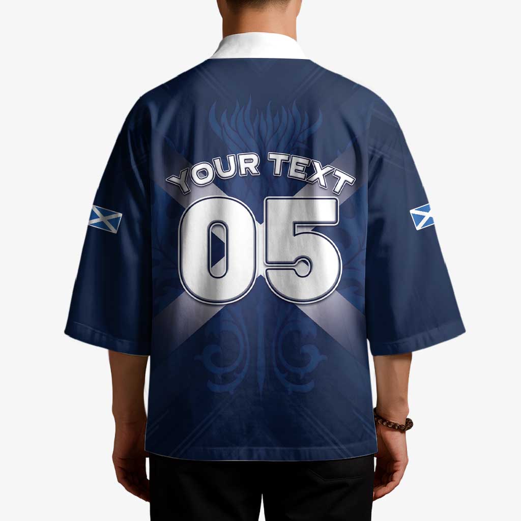 Custom Scotland Rugby 2026 Kimono Scottish Thistle Flag Style