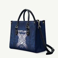 Scotland Rugby 2026 Leather Bag Scottish Thistle Flag Style