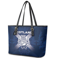 Scotland Rugby 2026 Leather Tote Bag Scottish Thistle Flag Style