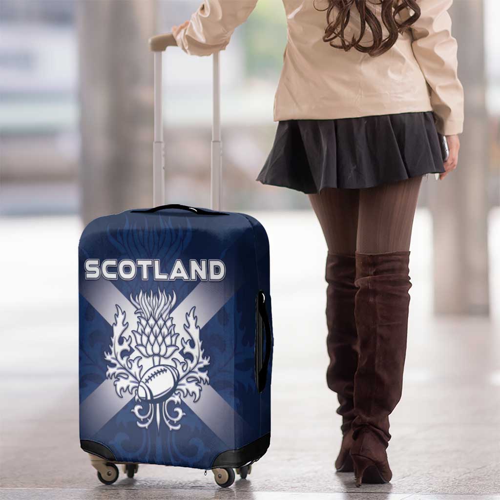 Scotland Rugby 2026 Luggage Cover Scottish Thistle Flag Style