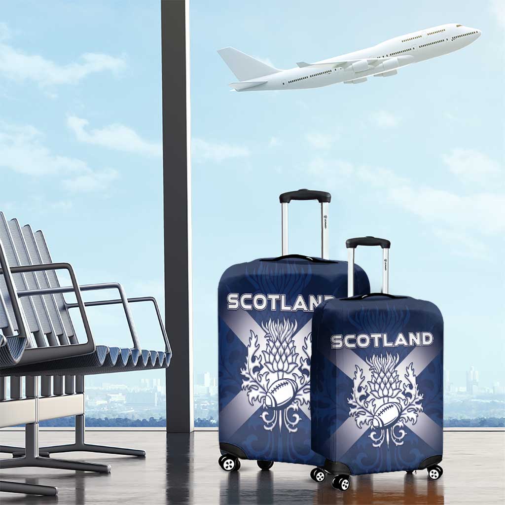 Scotland Rugby 2026 Luggage Cover Scottish Thistle Flag Style