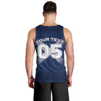 Custom Scotland Rugby 2026 Men Tank Top Scottish Thistle Flag Style