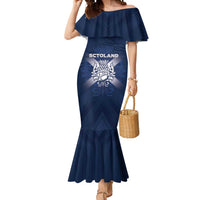 Custom Scotland Rugby 2026 Mermaid Dress Scottish Thistle Flag Style