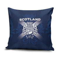 Scotland Rugby 2026 Pillow Cover Scottish Thistle Flag Style