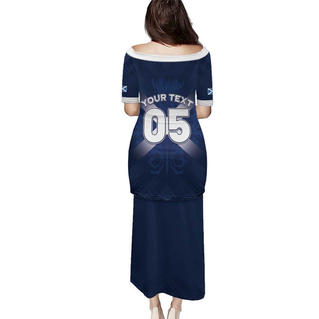 Custom Scotland Rugby 2026 Puletasi Scottish Thistle Flag Style