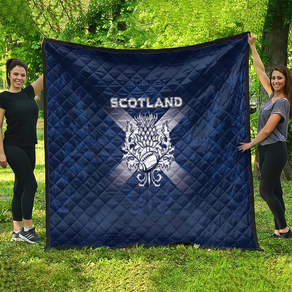 Scotland Rugby 2026 Quilt Scottish Thistle Flag Style