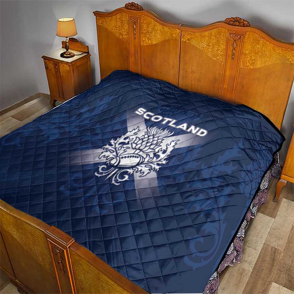 Scotland Rugby 2026 Quilt Scottish Thistle Flag Style