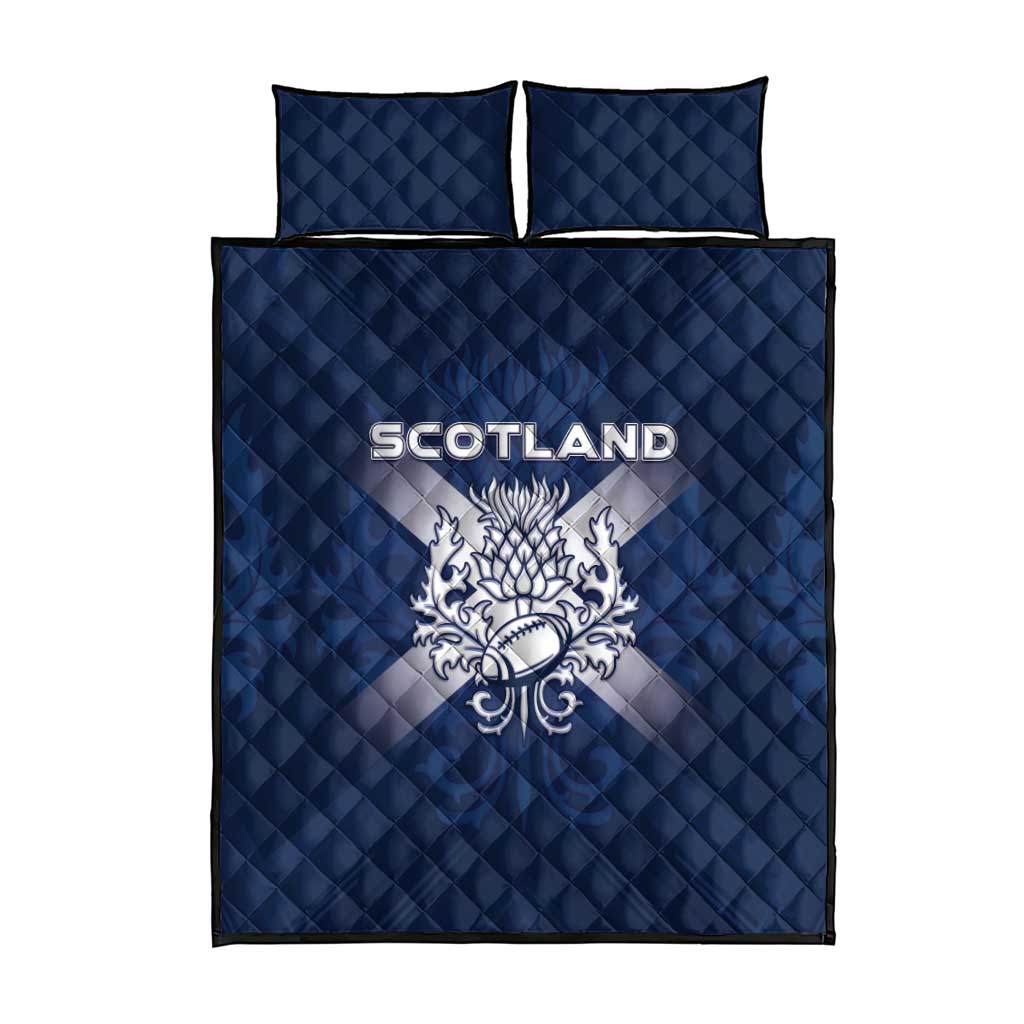 Scotland Rugby 2026 Quilt Bed Set Scottish Thistle Flag Style