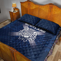 Scotland Rugby 2026 Quilt Bed Set Scottish Thistle Flag Style