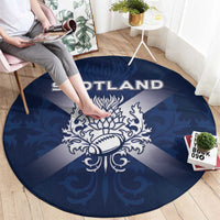 Scotland Rugby 2026 Round Carpet Scottish Thistle Flag Style