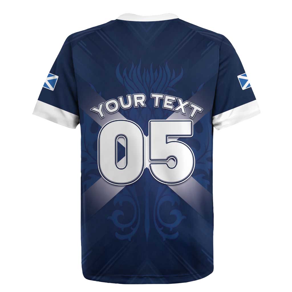 Custom Scotland Rugby 2026 Rugby Jersey Scottish Thistle Flag Style