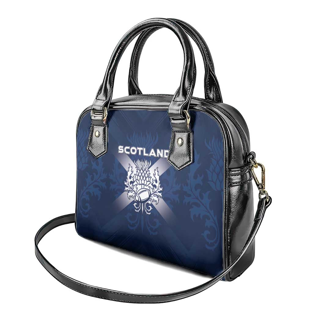 Scotland Rugby 2026 Shoulder Handbag Scottish Thistle Flag Style