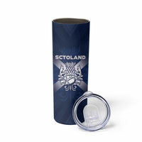 Custom Scotland Rugby 2026 Skinny Tumbler Scottish Thistle Flag Style