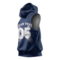 Custom Scotland Rugby 2026 Sleeveless Hoodie Scottish Thistle Flag Style