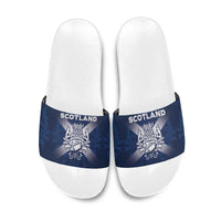 Scotland Rugby 2026 Slide Sandals Scottish Thistle Flag Style