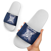 Scotland Rugby 2026 Slide Sandals Scottish Thistle Flag Style