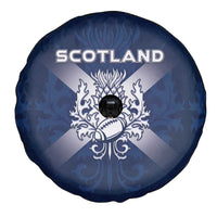 Scotland Rugby 2026 Spare Tire Cover Scottish Thistle Flag Style