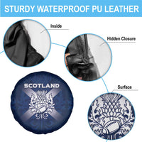 Scotland Rugby 2026 Spare Tire Cover Scottish Thistle Flag Style