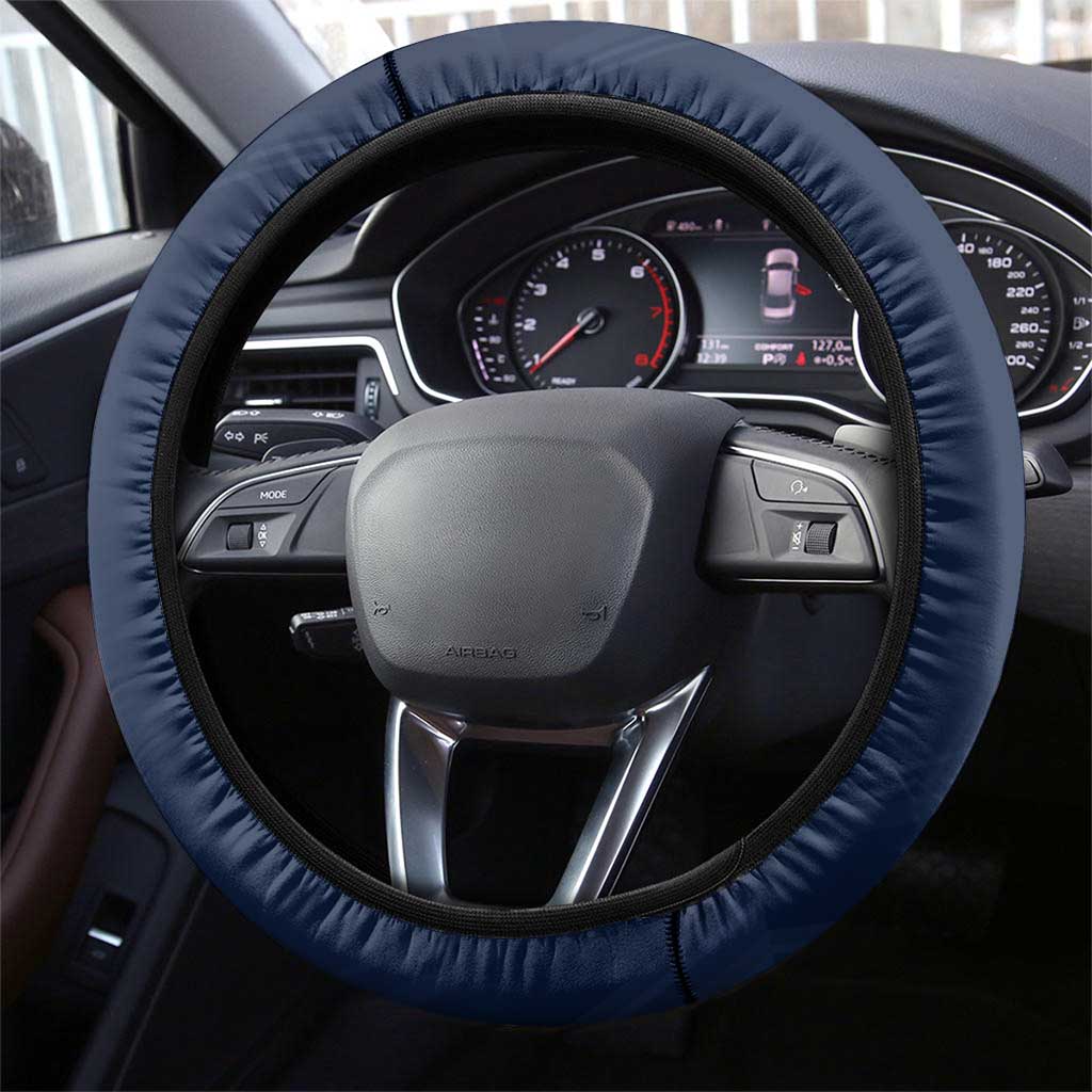 Scotland Rugby 2026 Steering Wheel Cover Scottish Thistle Flag Style