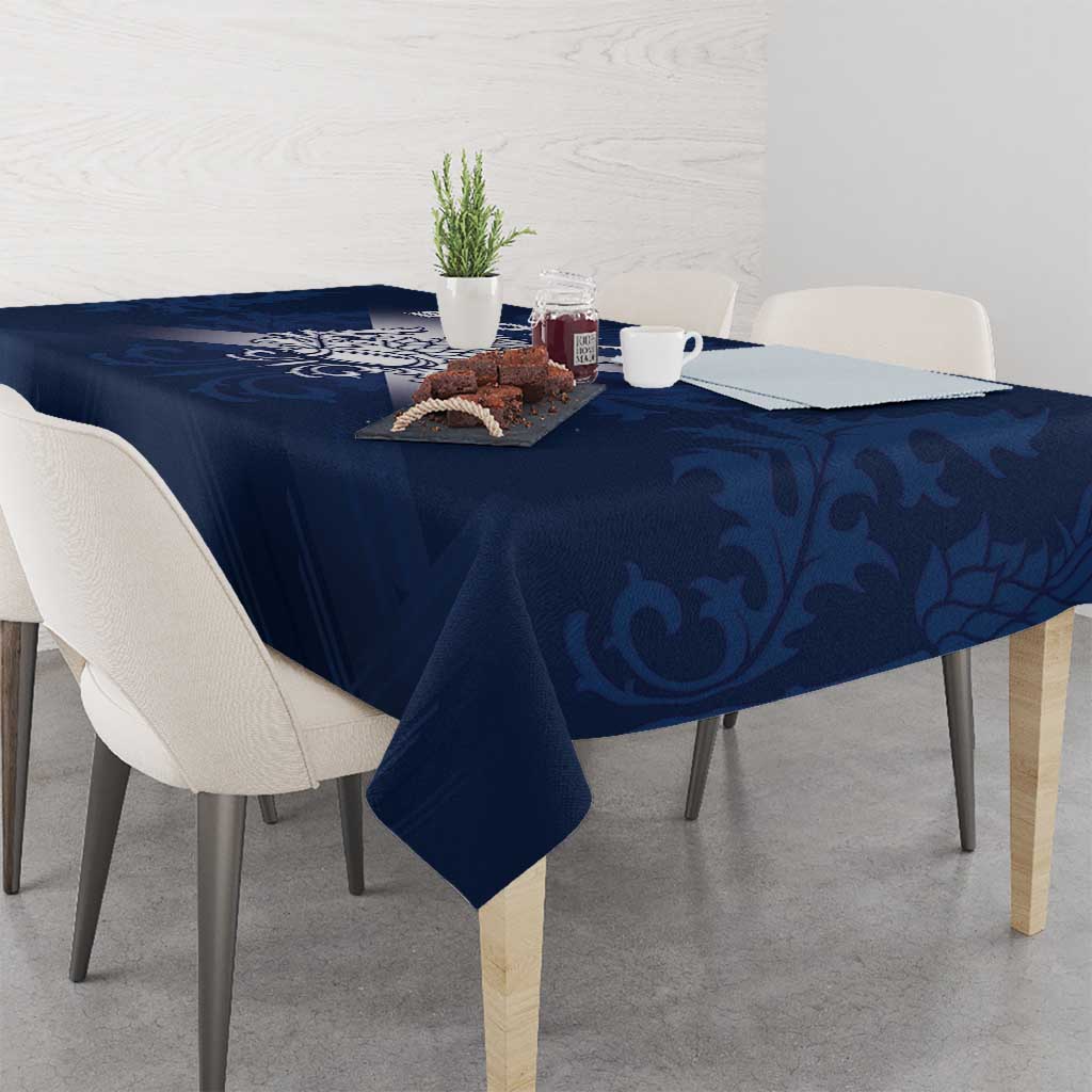 Scotland Rugby 2026 Tablecloth Scottish Thistle Flag Style