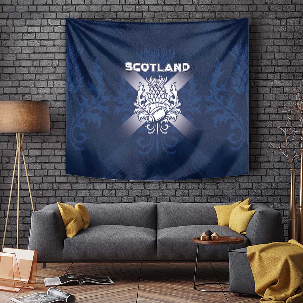 Scotland Rugby 2026 Tapestry Scottish Thistle Flag Style