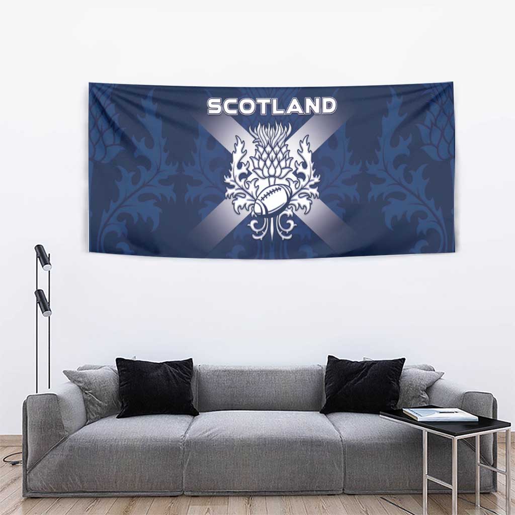 Scotland Rugby 2026 Tapestry Scottish Thistle Flag Style