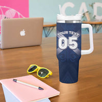 Custom Scotland Rugby 2026 Tumbler With Handle Scottish Thistle Flag Style