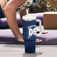 Custom Scotland Rugby 2026 Tumbler With Handle Scottish Thistle Flag Style