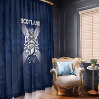 Scotland Rugby 2026 Window Curtain Scottish Thistle Flag Style