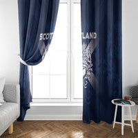 Scotland Rugby 2026 Window Curtain Scottish Thistle Flag Style