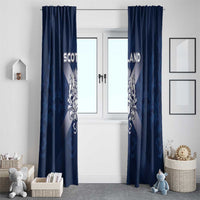 Scotland Rugby 2026 Window Curtain Scottish Thistle Flag Style