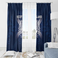 Scotland Rugby 2026 Window Curtain Scottish Thistle Flag Style