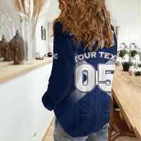 Custom Scotland Rugby 2026 Women Casual Shirt Scottish Thistle Flag Style