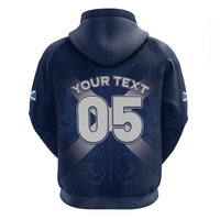 Custom Scotland Rugby 2026 Zip Hoodie Scottish Thistle Flag Style