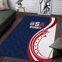 USA Rugby 2026 Area Rug Sporty Style