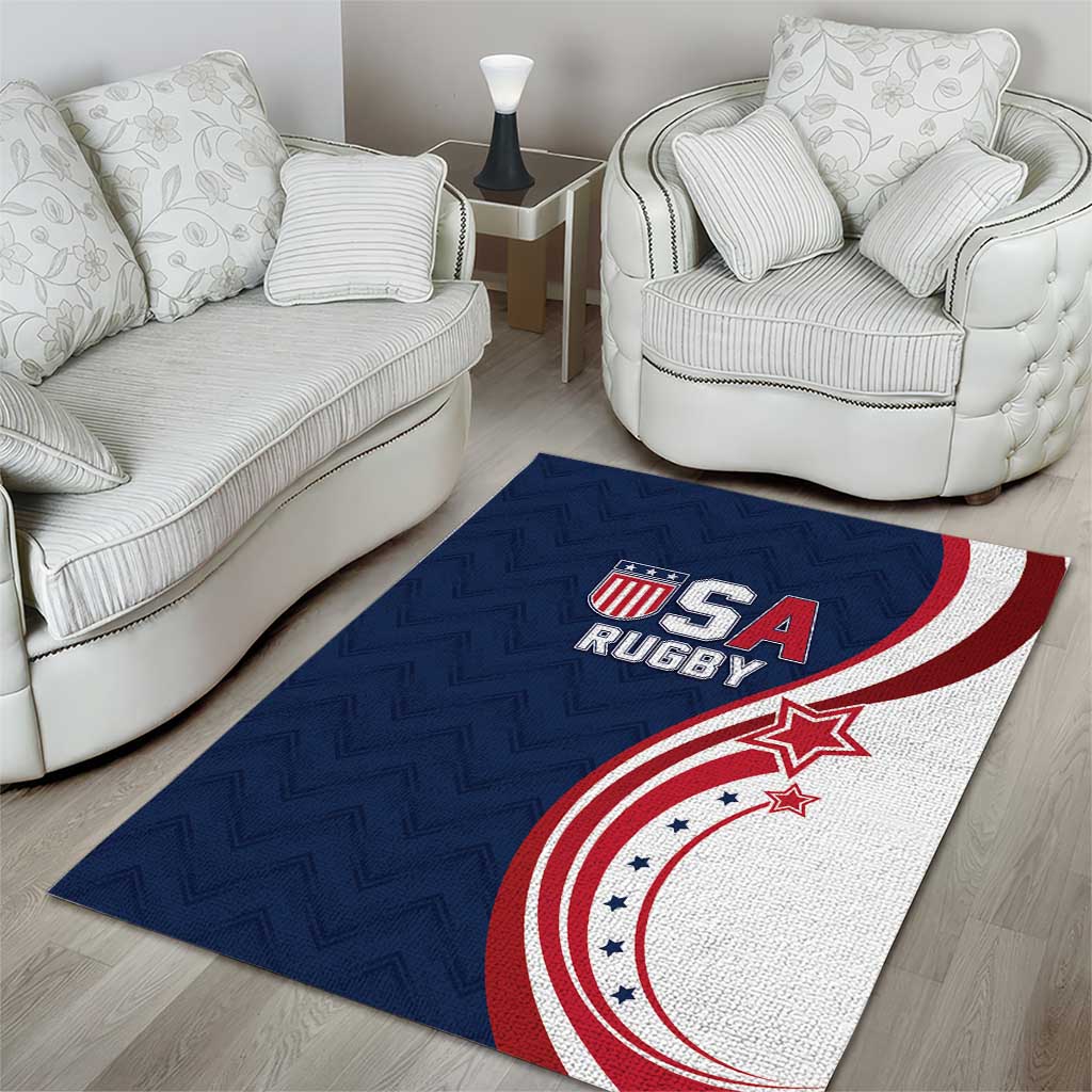 USA Rugby 2026 Area Rug Sporty Style