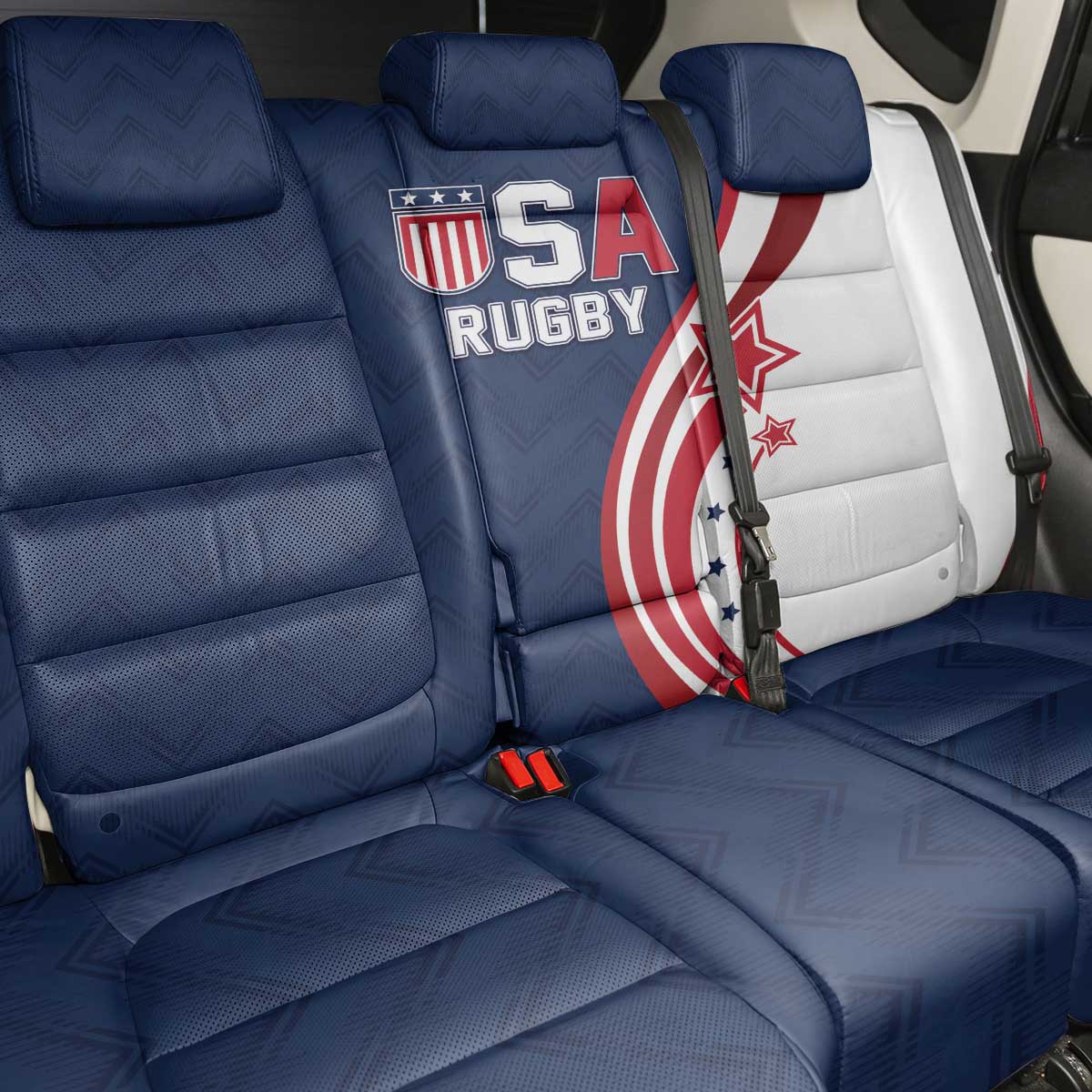 USA Rugby 2026 Back Car Seat Cover Sporty Style