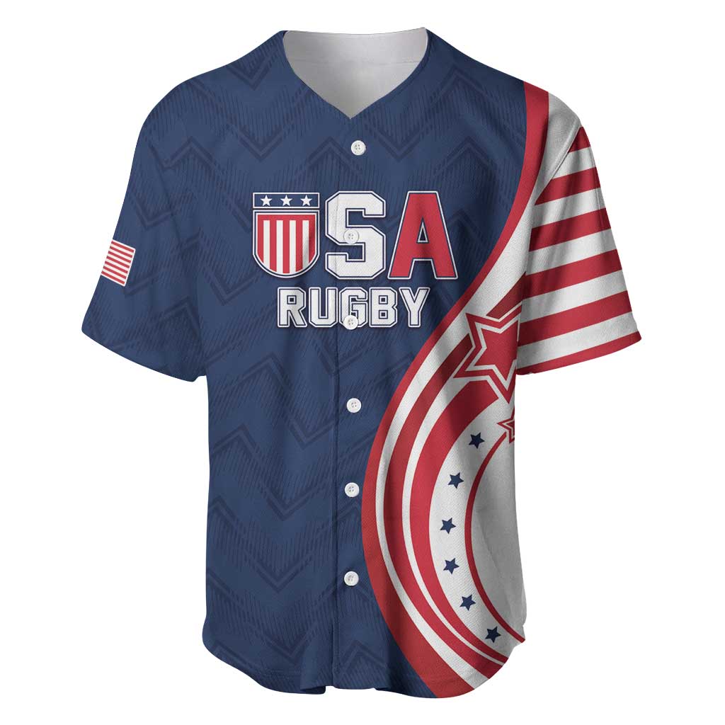Custom USA Rugby 2026 Baseball Jersey Sporty Style