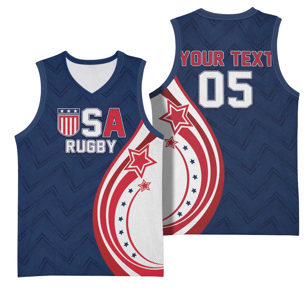 Custom USA Rugby 2026 Basketball Jersey Sporty Style