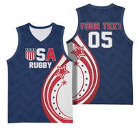 Custom USA Rugby 2026 Basketball Jersey Sporty Style
