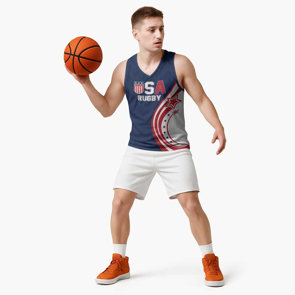 Custom USA Rugby 2026 Basketball Jersey Sporty Style