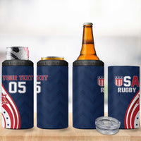 Custom USA Rugby 2026 4 in 1 Can Cooler Tumbler Sporty Style