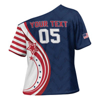 Custom USA Rugby 2026 Cross Shoulder Shirt Sporty Style