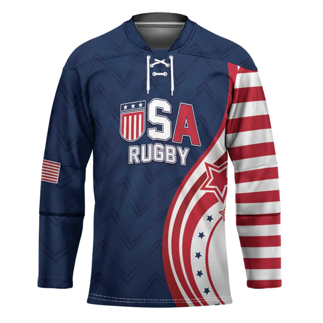 Custom USA Rugby 2026 Hockey Jersey Sporty Style