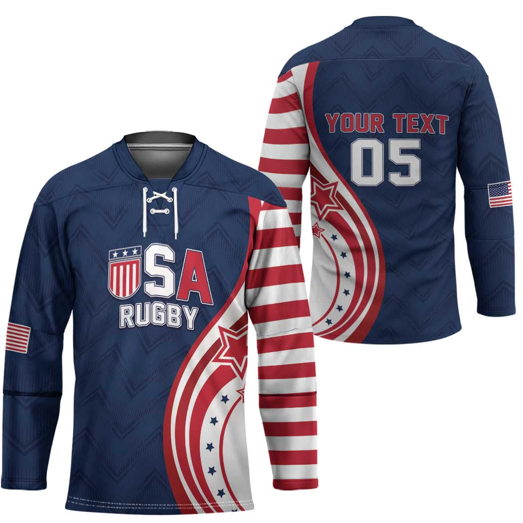 Custom USA Rugby 2026 Hockey Jersey Sporty Style
