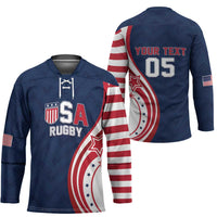 Custom USA Rugby 2026 Hockey Jersey Sporty Style