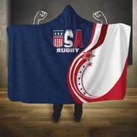 USA Rugby 2026 Hooded Blanket Sporty Style