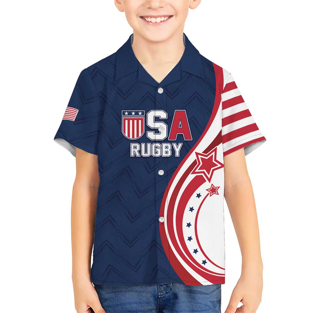 Custom USA Rugby 2026 Kid Hawaiian Shirt Sporty Style